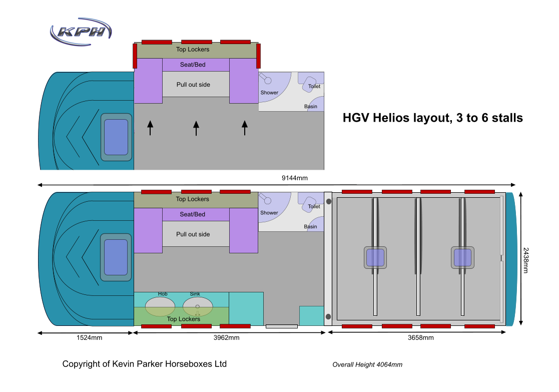 HGV Helios layout, 3 to 6 stalls
